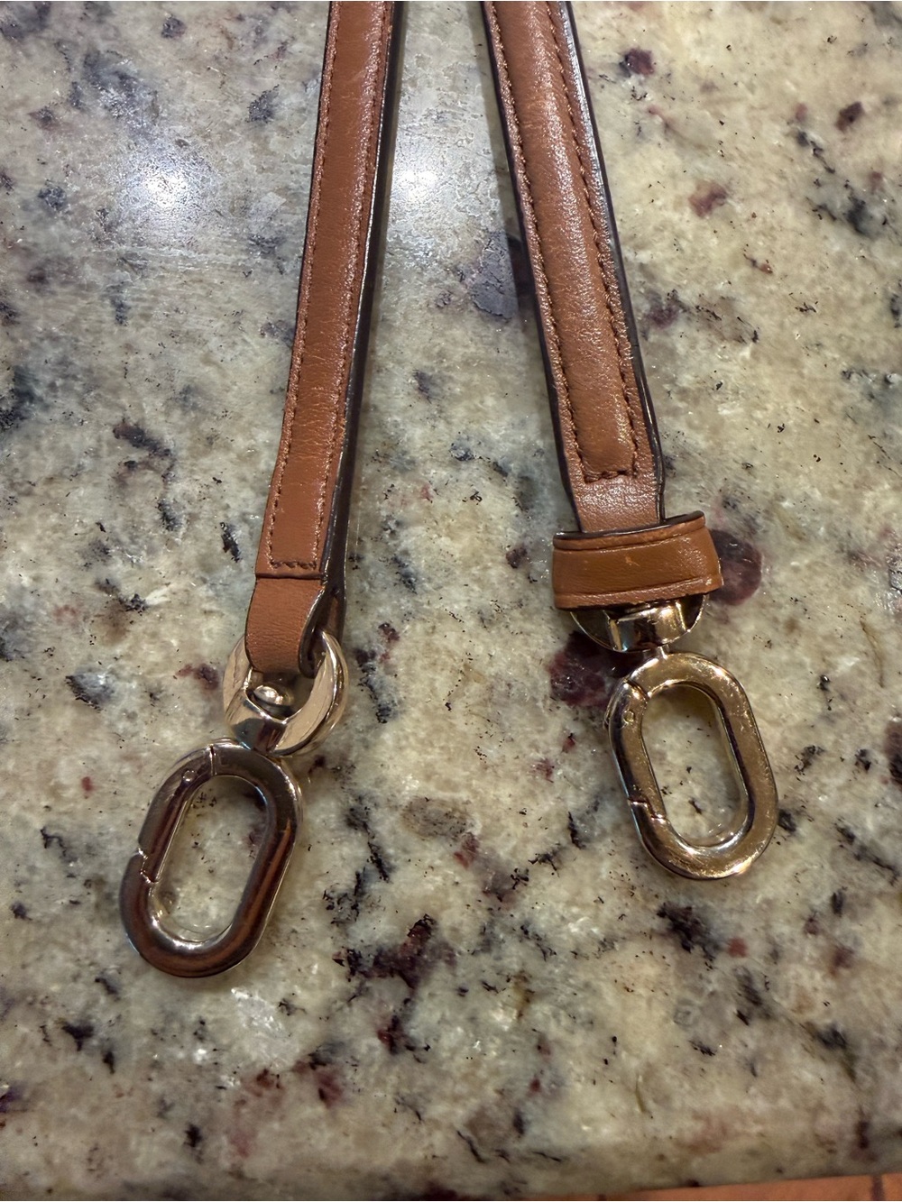 Coach Brown Leather Crossbody Strap and Matching Hang Tag with Gold Hardware - Picture 7 of 8